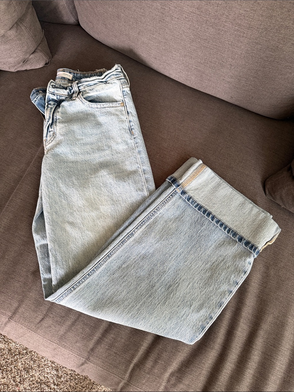 KanCan Light Wash Straight Leg Jeans